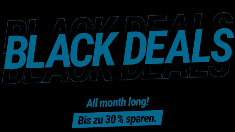 aja Black Deals BLACK DEALS – All month long – bis zu 30 % sparen