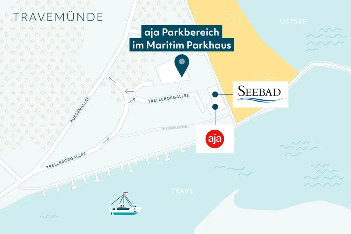 Stadtkarte mit markierten Straßen und Bezirken