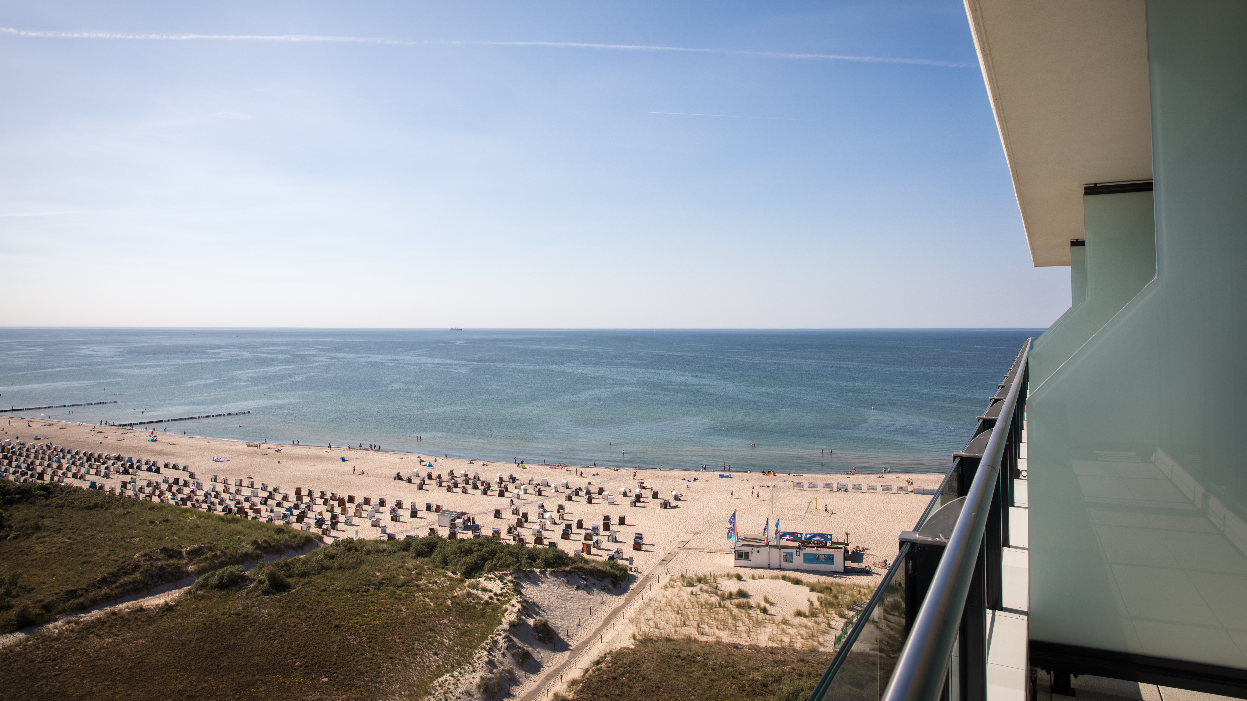 Ausblick in Warnemünde