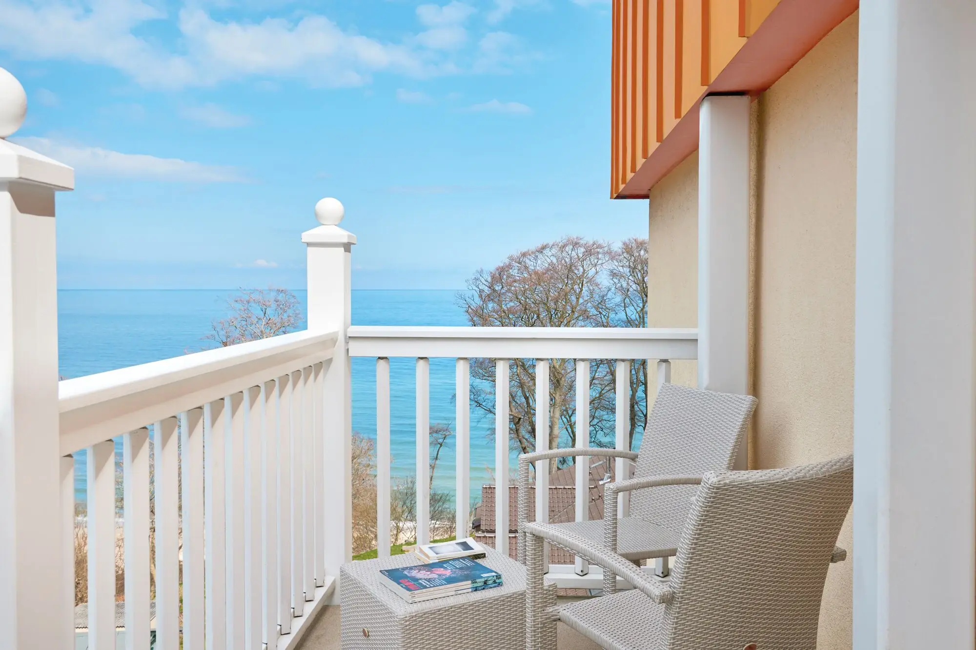 aja Nordperd & Villen Göhren Balkon mit Aussicht auf die Ostsee