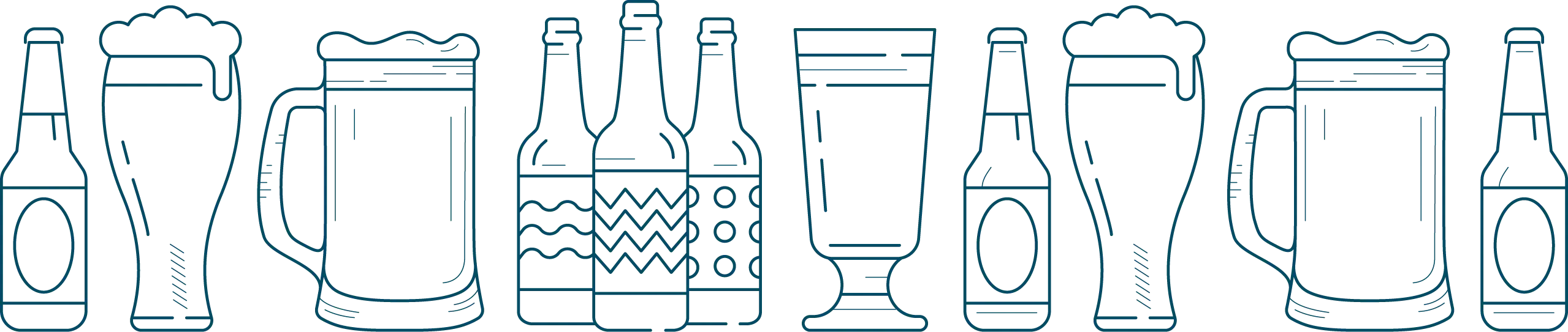 Bier
Mehrere Icons von Bierflaschen, Bierkrüge und Bier im Glas nebeneinander.