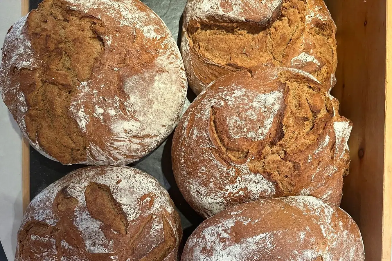 Brötchen Eine Gruppe von Brötchen