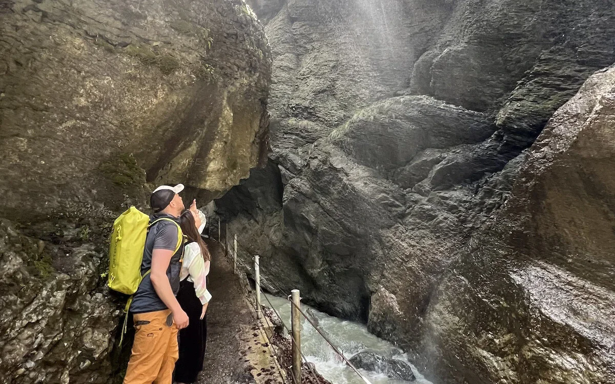 geführte Wanderung Partnachklamm Führung in der Partnachklamm