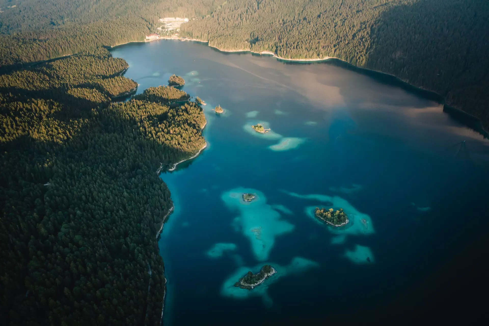 Eibsee Der Eibsee von oben
